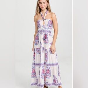 Bell Paisley Halter Maxi Dress